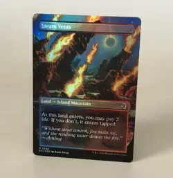 MTG Steam Vents - Borderless Foil - 348 Lorwyn Eclipsed ECL NM - Image 2