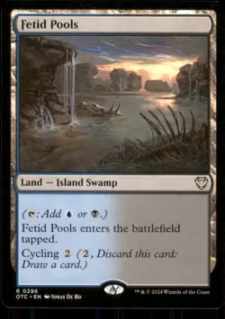 Fetid Pools Commander: Outlaws of Thunder Junction #296 Rare - Image 1