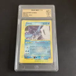 Arktos H3 Skyridge GSG 7,5 Pokemon Sammlung Aquapolis Expedition E-series Wotc - Image 1