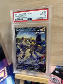 Zeraora V 166/198 PSA 10 - GEM MINT: 2021 Pokemon Chilling Reign Alt Art - Image 3