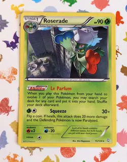 Pokemon TCG Roserade 15/124 Dragons Exalted Non-Holo English 2012 - Image 1