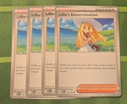 4x Lillie's Determination 119/132 - Mega Evolution - Pokemon Playset FREE SHIP - Image 1