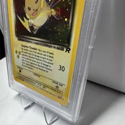 Pokemon Dark Raichu 83/82 Team Rocket Secret Rare Holo Unlimited PSA 8 - Image 5