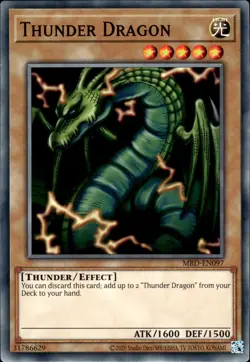 Thunder Dragon - MRD-EN097 - NM - YuGiOh - Image 1