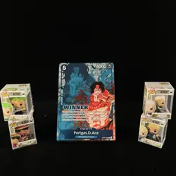 One Piece TCG | Portgas.D.Ace (Winner Pack 2024 Oct-Dec) Promo OP07-053 | NM ENG - Image 1