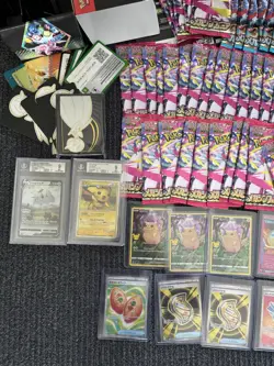Pokemon Card Collection Lot (Booster Packs/Singles/Graded) - Image 4