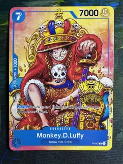Monkey.D.Luffy (2nd Anniversary Stamped Promo) P-043 One Piece Promotion Cards - Image 1