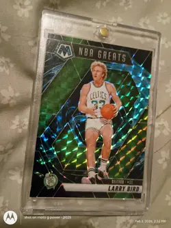2024-25 Panini Mosaic Genesis Prizm Larry Bird NBA Greats #299 SP Boston Celtics - Image 1