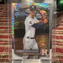 2025 Bowman Chrome - Kevin Alvarez 1st #BCP-227 Pulsar /399 & refractor /499 - Image 3