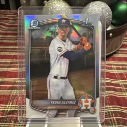 2025 Bowman Chrome - Kevin Alvarez 1st #BCP-227 Pulsar /399 & refractor /499 - Image 4