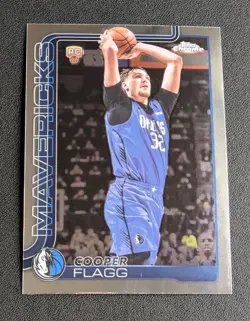 2025 Topps Chrome Cooper Flagg #251 Rookie Card Dallas Mavericks (A) - Image 1
