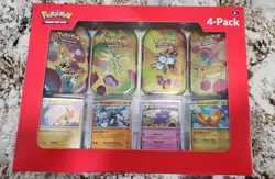 Pokemon 151 4 Pack Mini Tins + Promos - Lot of 3- Sam’s Club Exclusive - Image 1