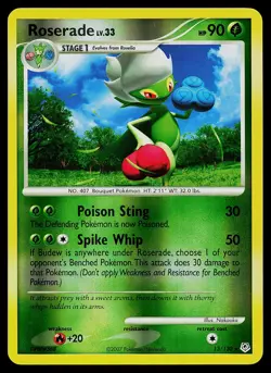 Pokemon Card - Roserade Diamond and Pearl 13/130 Holo Rare Reverse Holo - Image 1