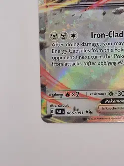 Iron Treads ex 066/091 | Double Rare Card Paldean Fates : Pokemon Card NM - Image 2