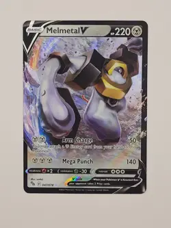 Melmetal V - 047/078 - Pokemon Go Sword & Shield Ultra Rare Card NM - Image 1
