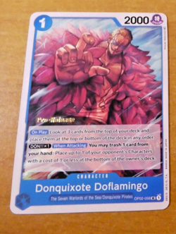 ONE PIECE PARAMOUNT WAR ENGLISH CARD GAME CARTE PRE RELEASE OP02-056 EN MINT - Image 1