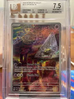 2023 Scarlet & Violet Drowzee #210 Graded 7.5 Pokemon Card - Image 1