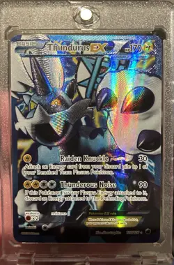 Pokemon TCG Thundurus EX 110/116 Plasma Freeze Holo Full Art Mint Clean 💎 🔥 - Image 1