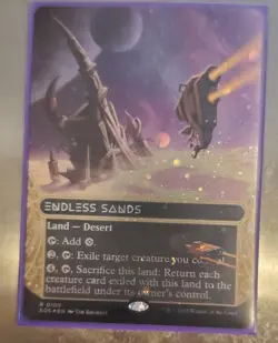 Endless Sands (0105) (Borderless) (Galaxy Foil) - 105 / Edge of Eternities - Image 1