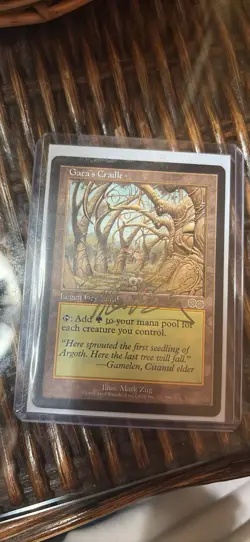 Gaea's Cradle Autographed Legendary Land Magic The Gathering Wizards of the Coa. - Image 1