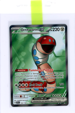 Pokemon TCG Orthworm ex (Full Art) 162/142 Sv07: Stellar Crown Ultra Rare - Image 1