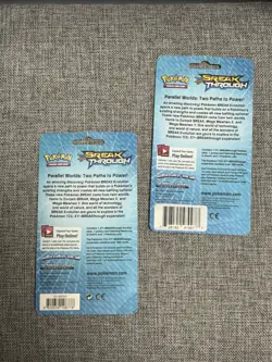 POKEMON XY BREAKTHROUGH BLISTER BOOSTER PACK NEW Hawlucha COSMOS FOIL - Image 2