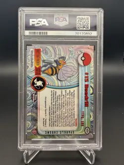 2000 TOPPS CHROME POKEMON T.V. SPARKLE #15 BEEDRILL PSA 8 - Image 2