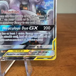 Pokemon TCG Mewtwo and Mew GX Sun Moon SM191 MP-LP - Image 4