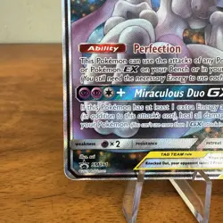 Pokemon TCG Mewtwo and Mew GX Sun Moon SM191 MP-LP - Image 5