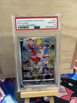 2022 Pokemon JPN SWSH VStar Universe Latias Full Art 195 PSA 10 - Image 1