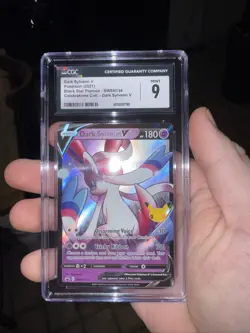 Pokemon 2021 Celebrations Dark Sylveon v Black Star Promo SWSH134 Mint CGC 9 - Image 1