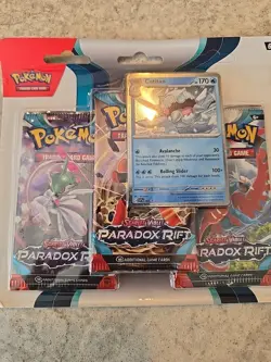 Pokemon TCG Scarlet and Violet Paradox Rift 3 Booster Pack Blister (2) Sealed - Image 4