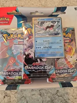 Pokemon TCG Scarlet and Violet Paradox Rift 3 Booster Pack Blister (2) Sealed - Image 5