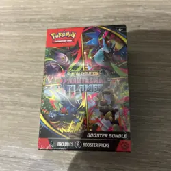 New/Sealed Pokemon TCG: Mega Evolution Phantasmal Flames Booster Bundle 6 Pack - Image 1