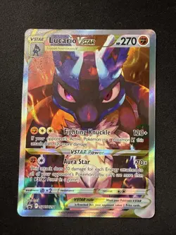 Pokemon TCG Lucario VStar SWSH291 Black Star Promo NM - Image 1