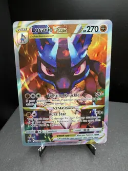 Pokemon TCG Sword & Shield Lucario VSTAR SWSH291 Full Art Black Star Promo NM! - Image 1