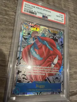 Buggy (051) (Manga) OP09-051 Emperors in the New World Foil English PSA 10 - Image 1