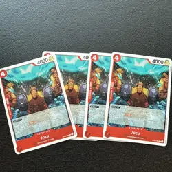 Jozu x4 OP02-008 ONE PIECE Tcg Game NM Red Playset Common - Image 1