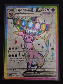 Pokemon Espeon EX SVP 175 Premium Figure Collection Black Star Promo NM - Image 1