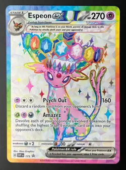 Pokemon Espeon ex SVP 175 Premium Figure Collection Black Star Promo NM - Image 1