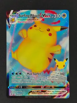 Surfing Pikachu VMAX #009/025 Pokemon Celebrations 2021 NM 🔥 - Image 1
