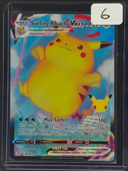 Surfing Pikachu VMAX #009/025 Pokemon Celebrations 2021 NM 🔥 - Image 3