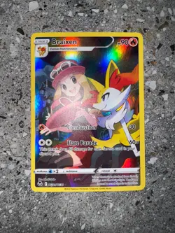 Pokemon TCG Cards Braixen TG01/TG30 Silver Tempest Trainer Gallery Art Rare - Image 3