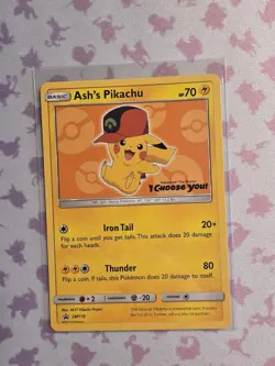 Pokemon TCG Ash's Pikachu I Choose you movie Promo Lot of 6 Cards SM109-SM114 - Image 5