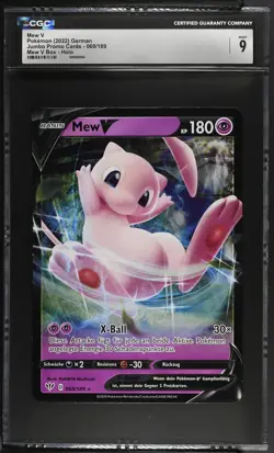 Mew V 069/189 2022 Jumbo Promo Cards Mew V Box (Holo) Pokemon CGC 9 - Image 1