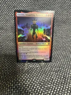Magic the Gathering Marvel's Spider-Man Electro Assaulting Battery Card #1 - Image 3