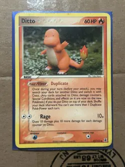 Ditto 37/113 Charmander Delta Species 2005 Pokemon Card Vintage DMG - Image 1