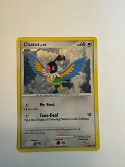 Chatot Promo DP14 sHolo Pokemon Card Pre-owned - Image 1