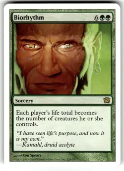 Magic the Gathering - 9th Edition Biorhythm 2005 231 Rare VLP - Image 1