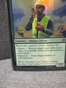 Damage Control Crew 0099 MTG Marvel's Spider-Man Uncommon NP Foil - Image 5